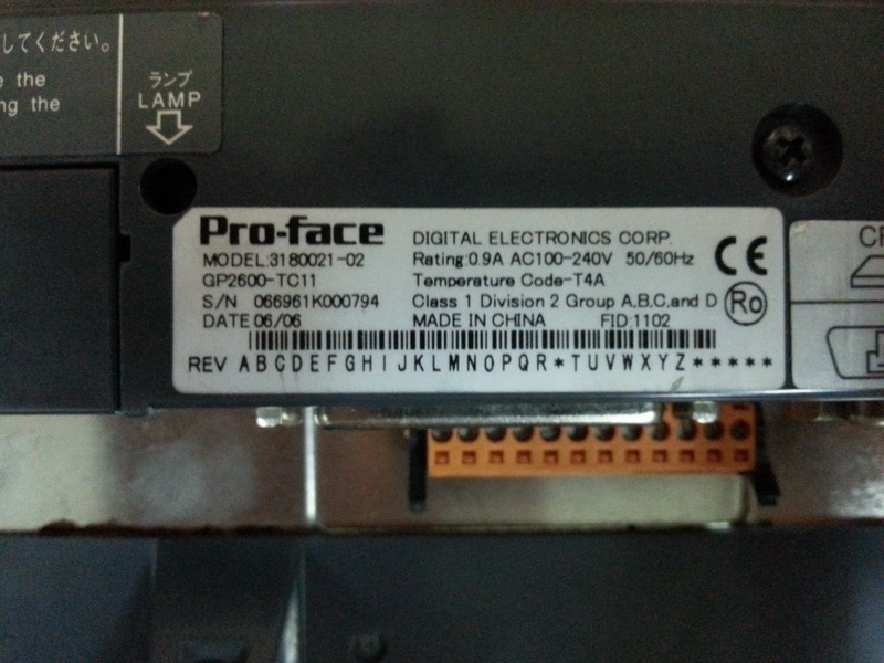 Pro-face/Digital GP2600-TC11 3180021-02 Touch Screen - PLC DCS